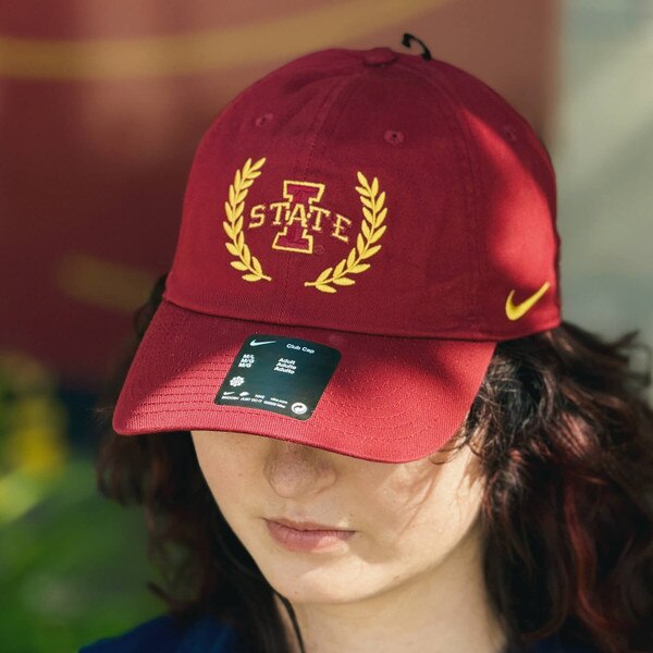 Nike I-State Fanwear 26 Laurel Cardinal Unstructured Club Hat front